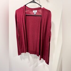 Old Navy Maroon Long Sleeve Cardigan